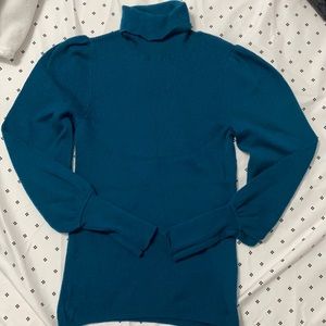 JCrew Balloon sleeve turtle neck.